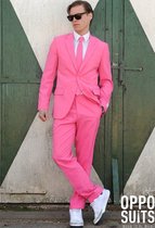 OppoSuits Mr. Pink - Heren Pak - Casual Effen Gekleurd - Roze - Maat EU 46
