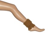 Bonnie Doon  - Dames - Beenwarmers  - Honeycomb Boot Top  - Donker Geel/Otter - Maat One Size