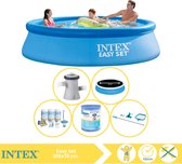 Intex Easy Set Zwembad - Opblaaszwembad - 305x76 cm - Inclusief Solarzeil Pro, Onderhoudspakket, Filter en Onderhoudsset