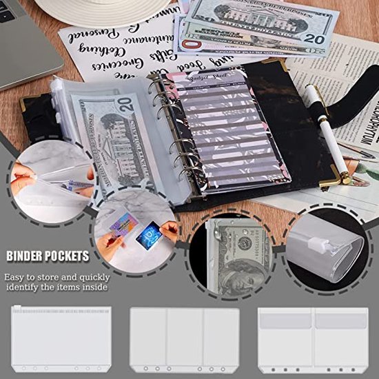 Budgetplanner Budget planner, money sleeves, ring binder, financial