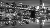 New York City Skyline Brooklyn Bridge Photo Wallcovering