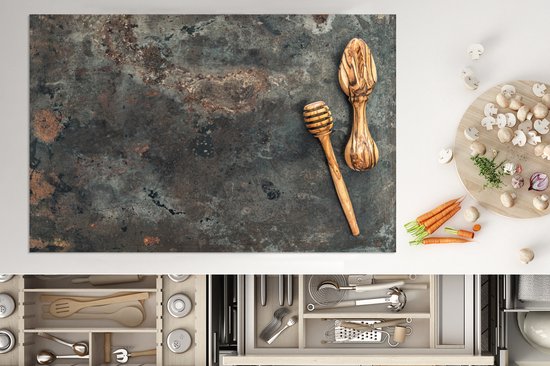 KitchenYeah® Inductie beschermer 80x52 cm - Inductiebeschermer - Afdekplaat - Hout - Keukengereedschap - Keuken - Landelijk - Kookplaataccessoires - Afdekplaat voor kookplaat - Inductiebeschermer - Inductiemat - Inductieplaat mat