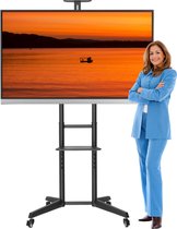 TV Statief Verrijdbaar | Goedkoop en Voordelig | Mobiele TV standaard | Nederlandse kwaliteit | 20 Jaar Garantie