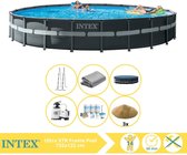 Intex Ultra XTR Frame Zwembad - Opzetzwembad - 732x132 cm - Inclusief Onderhoudspakket en Filterzand