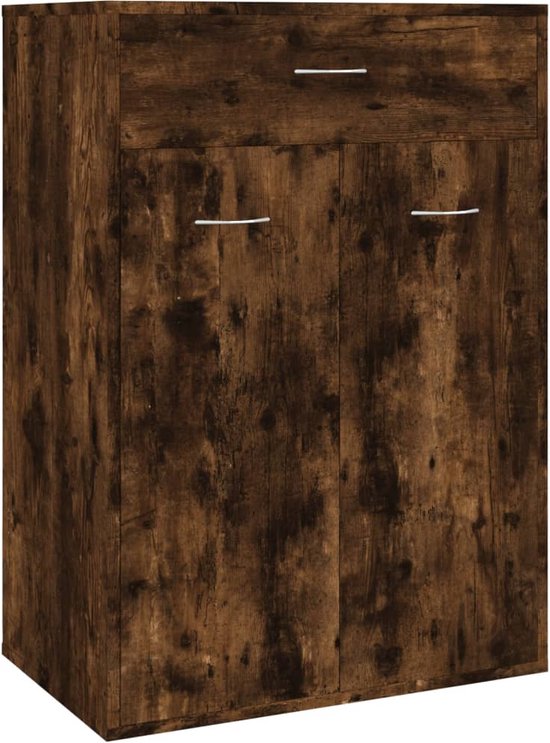 vidaXL Schoenenkast 80x25x100 cm bewerkt hout betongrijs vidaXL Schoenenkast 80x25x100 cm bewerkt hout betongrijs