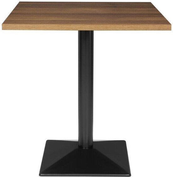 Bolero Vierkante Opklapbare Stalen Tafel Grijs 60cm