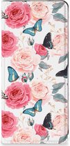 Flipcase Cadeautjes voor Moederdag OnePlus Nord CE 3 Lite Smartphone Hoesje Butterfly Roses