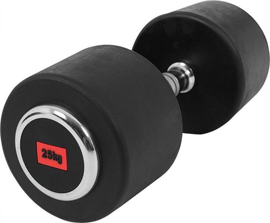 Gorilla Sports Dumbell - Vaste Halter - Gietijzer met Rubber coating - 25 kg