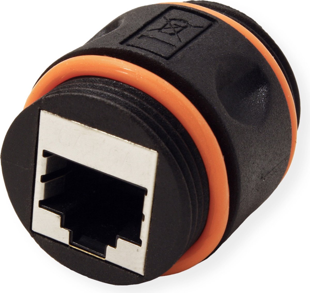 VALUE RJ-45 koppelstuk, afgeschermd, Cat.6A (Class EA), Outdoor/Industrial, zwart
