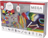 Black friday korting ! speelgoed - mega knutselbox - 1200 stuks knutselkoffer - knutselpakketten- knutseldoos - knutselen voor kinderen - diy - hobbypakket - creatief speelgoed - glitter - wiebelogen - stencils - vilten
