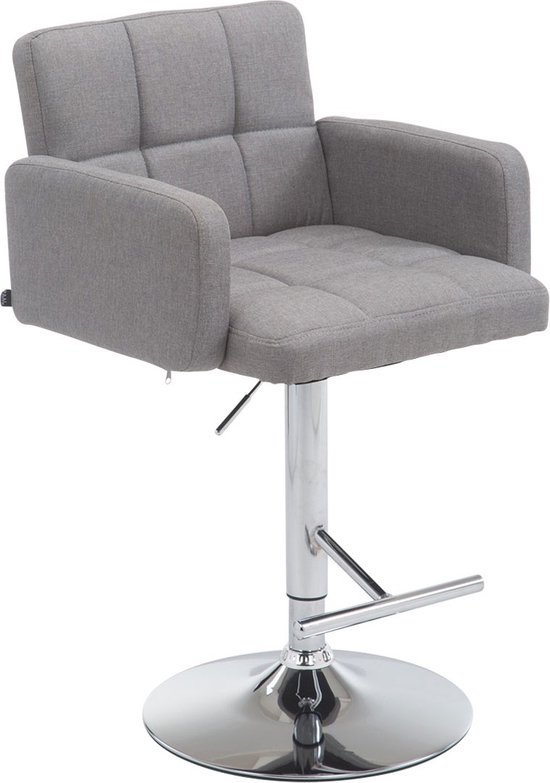 Draai barkrukken, met rugleuning en in hoogte verstelbare barstoelen, voor aanrecht keuken hoge kruk, belasting 150kg (zithoogte 65-80cm, 6 kleuren