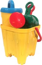 Emmersetje - zandkasteel - 4-delig - geel - Strand/zandbak speelgoed