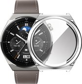 Beschermende watch case - hoesje - geschikt voor Huawei GT 3 Pro 46 mm - zilver