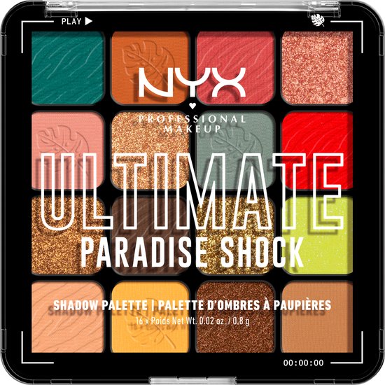 NYX Professional Makeup Ultimate Shadow Palette - Tropic Shock - Palette de  Ombre à... | bol