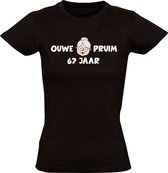 T-shirt femme Old Plum 67 ans | 67e anniversaire | cadeau de 67 ans| soixante-sept ans | grand-mère | maman | Noir