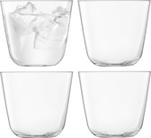 L.S.A. - Arc Waterglas 260 ml Set van 4 Stuks - Glas - Transparant