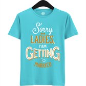 Sorry Ladies | Vrijgezellenfeest Cadeau Man - Groom To Be Bachelor Party - Grappig Bruiloft En Bruidegom Bier Shirt - T-Shirt - Unisex - Atoll - Maat S
