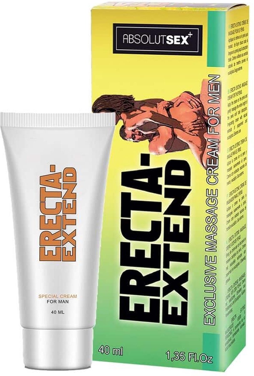 Goedkoopste RUF Erecta Extend - Stimulerend Middel - Vertragende en Verkoelende Creme voor Mannen - 40ml