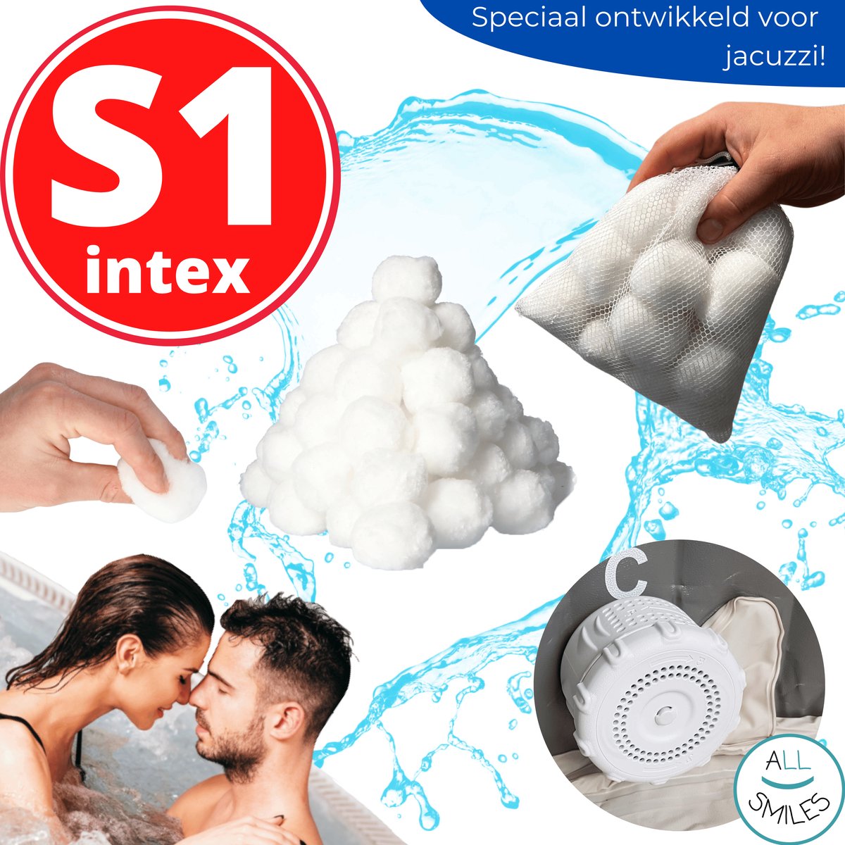 6x filtres de spa Intex type s1 - Filtres 29001 - Bain à bulles jacuzzi  gonflable