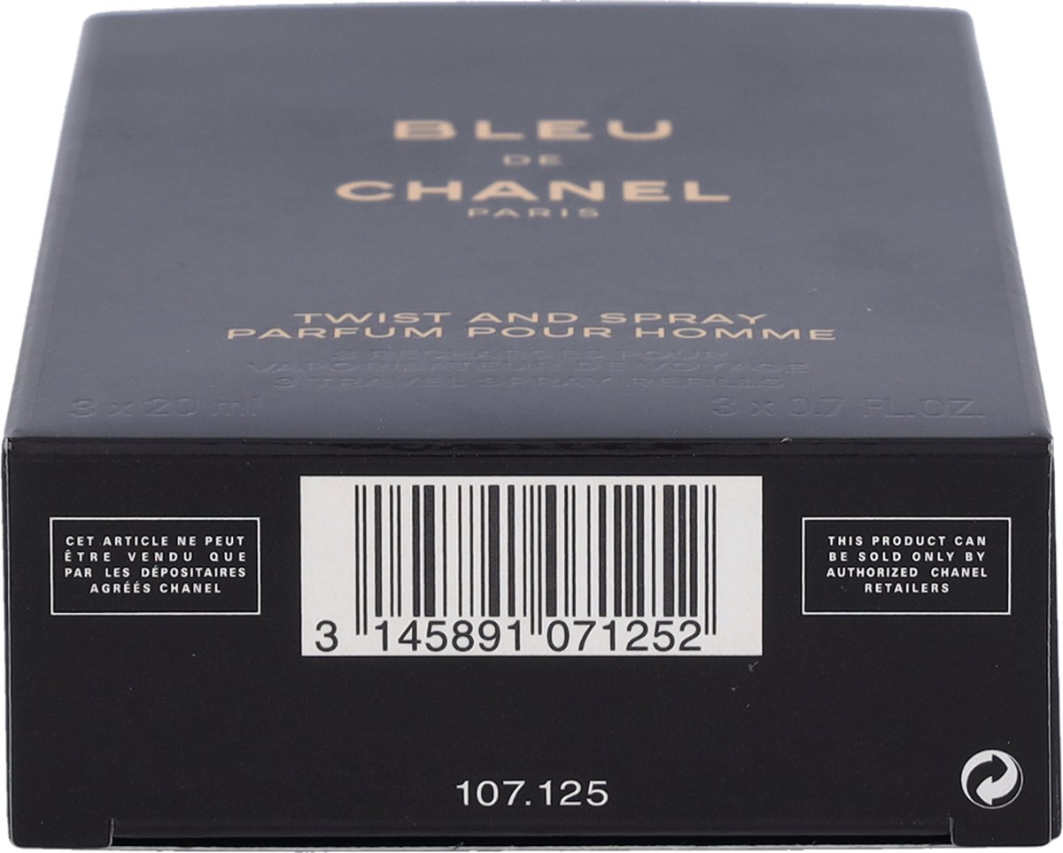 Chanel Bleu de Chanel Twist & Spray (refill) eau de parfum 3x 20ml