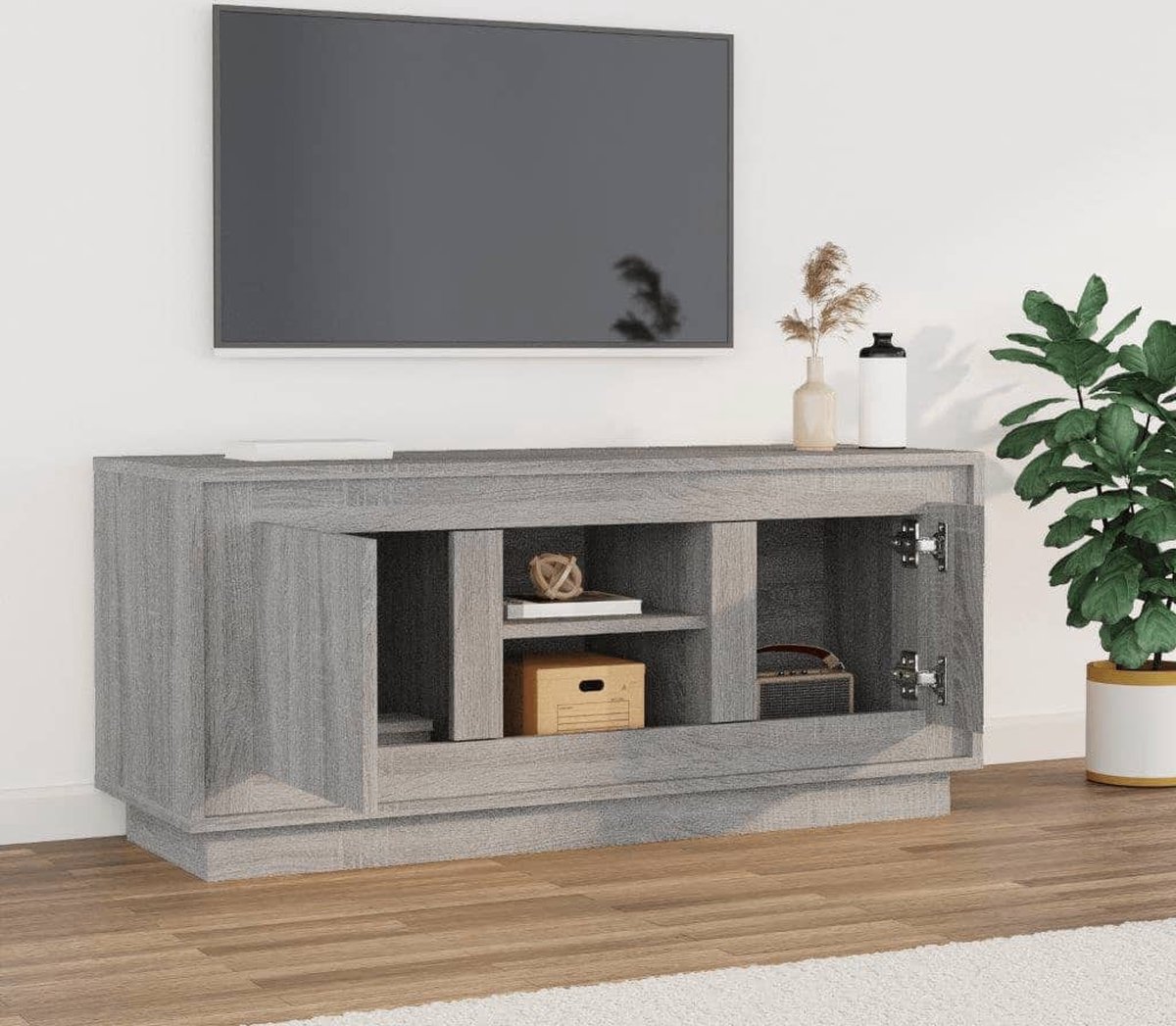 vidaXL Tv-meubel wandgemonteerd 60x30x41 cm grijs sonoma eikenkleurig