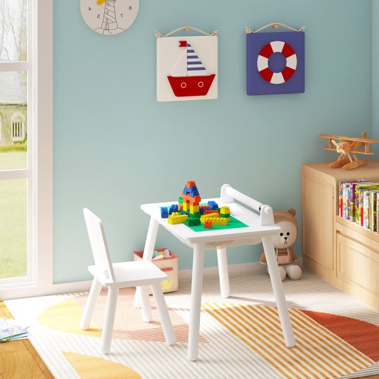 Bureau enfant Relaxdays avec tiroirs - table enfant avec espace de  rangement - petit
