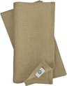 4x Textiel Stoffen Diner Servetten Verscheidene Kleuren Hygge - 100% Linnen, Beige (32 x 32 cm) Keukenlinnen voor Huis Keuken Eettafel Salontafel Dagelijks Gebruik Kerstmis Pasen