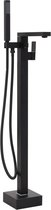 vidaXL Badkuipkraan vrijstaand 90 cm roestvrij staal zwart