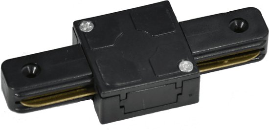 LCB - 1-Fase rail connector - I-vorm - Zwart