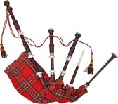 vidaXL-Kinderdoedelzak-Schots-Great-Highland-Royal-Stewart-Tartan-rood