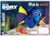 kleurboek Finding Dory junior 33 cm papier donkerblauw