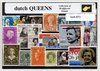 Afbeelding van het spelletje Dutch queens - Typisch Nederlands postzegel pakket & souvenir. Collectie van 50 verschillende postzegels van het Nederlandse koninginnen – kan als ansichtkaart in een A6 envelop - authentiek cadeau - kado - kaart - beatrix - juliana - wilhelmina
