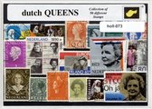 Dutch queens - Typisch Nederlands postzegel pakket & souvenir. Collectie van 50 verschillende postzegels van het Nederlandse koninginnen – kan als ansichtkaart in een A6 envelop -