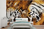 Papier peint - Papier peint photo Tigre - Arbre - Nature - Largeur 525 cm x hauteur 350 cm