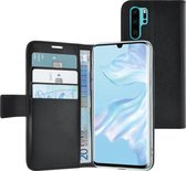 MH by Azuri walletcase - magnetic closure & cardslots - zwart - Huawei P30 Pro
