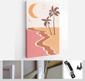 Abstract landscape poster collection. Set of contemporary art print templates. Nature backgrounds for your social media - Modern Art Canvas - Vertical - 1763752772 - 40-30 Vertical