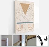 Mid Century Modern Design. A trendy set of Abstract Hand Painted Illustrations for Wall Decoration, Social Media Banner, Brochure Cover Design - Modern Art Canvas - Vertical - 1952