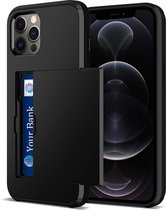 ShieldCase Kaarthouder case met slide geschikt voor Apple iPhone 13 Pro - zwart