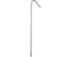 Relaxdays xl grondpen set van 10 - extreem stabiel - tentaccessoire - extra lang - 39 cm - verzinkt staal - zilver van Relaxdays — afbeelding 5