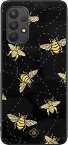 Samsung A32 4G hoesje - Bee yourself | Samsung Galaxy A32 4G case | Hardcase backcover zwart