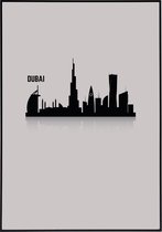Poster van de skyline van Dubai - 20x30 cm