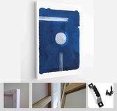 Set of Abstract Hand Painted Illustrations for Postcard, Social Media Banner, Brochure Cover Design or Wall Decoration Background - Modern Art Canvas - Vertical - 1906045969 - 40-3