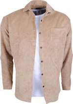 Megaman - Heren Overhemd - Overshirt - Corduroy - Beige