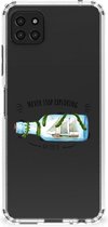 Mobiel Case Geschikt voor Samsung Galaxy A22 5G Telefoon Hoesje met doorzichtige rand Boho Bottle