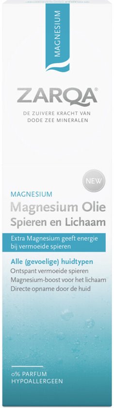 ZARQA Magnesium Olie Spieren en Lichaam (ontspant vermoeide spieren) - 125ml