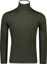 Calvin Klein Trui Groen Aansluitend - Maat XL - Heren - Herfst/Winter Collectie - Wol