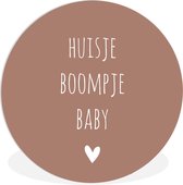Wandcirkel - Muurcirkel Binnen - Quotes - Spreuken - Huisje boompje beestje - ⌀ 150 cm - Wanddecoratie - Ronde Schilderijen