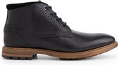 Travelin' Welbourn Heren Veterschoenen - Leren boots - Zwart Leer - Maat 42