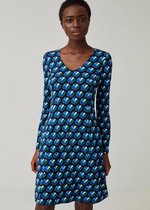 Surkana Jurk Short Blue Flared V-neck S