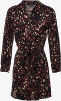 Jazlyn dames blousejurk met bloemenprint - Rood - Maat XL